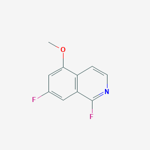 molecular formula C10H7F2NO B8798273 1,7-Difluoro-5-methoxyisoquinoline 