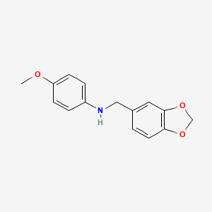 N-(1,3-benzodioxol-5-ylmethyl)-4-methoxyaniline