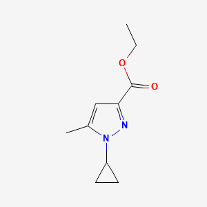 molecular formula C10H14N2O2 B8798302 ethyl 1-cyclopropyl-5-methyl-1H-pyrazole-3-carboxylate 