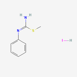 molecular formula C8H11IN2S B8798325 2-Methyl-1-phenylisothiourea hydroiodide CAS No. 27806-84-4