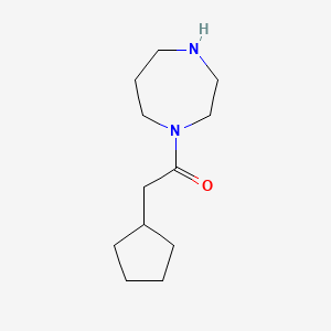 molecular formula C12H22N2O B8798333 2-Cyclopentyl-1-(1,4-diazepan-1-yl)ethan-1-one 