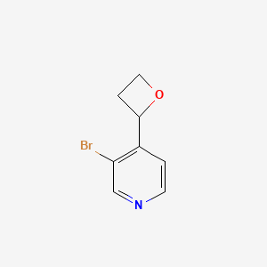 3-Bromo-4-(oxetan-2-YL)pyridine