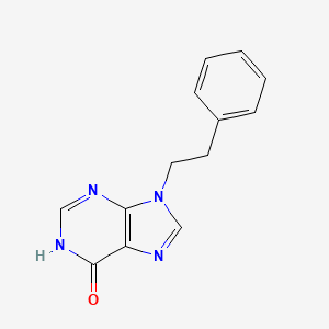 molecular formula C13H12N4O B8798440 9-Phenethyl-1H-purin-6(9H)-one CAS No. 34396-75-3