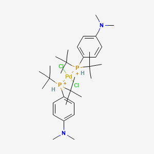 molecular formula C32H58Cl2N2P2Pd+2 B8798559 PdCl2(Amphos)2 