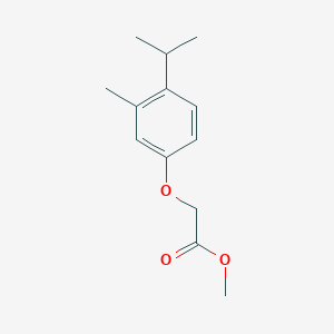 molecular formula C13H18O3 B8798596 Methyl 2-(4-isopropyl-3-methylphenoxy)acetate CAS No. 649774-36-7