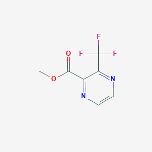 molecular formula C7H5F3N2O2 B8798607 Methyl 3-(trifluoromethyl)pyrazine-2-carboxylate 