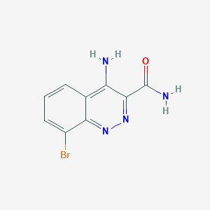 4-Amino-8-bromocinnoline-3-carboxamide