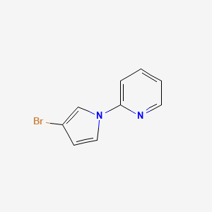 molecular formula C9H7BrN2 B8798684 2-(3-Bromo-1H-pyrrol-1-YL)pyridine CAS No. 566931-82-6