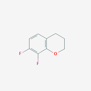 molecular formula C9H8F2O B8798729 7,8-Difluorochroman 