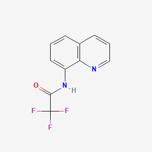 molecular formula C11H7F3N2O B8798732 Acetamide, 2,2,2-trifluoro-N-8-quinolinyl- CAS No. 129476-63-7