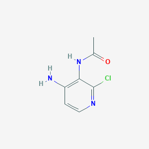 molecular formula C7H8ClN3O B8798738 N-(4-amino-2-chloropyridin-3-yl)acetamide 