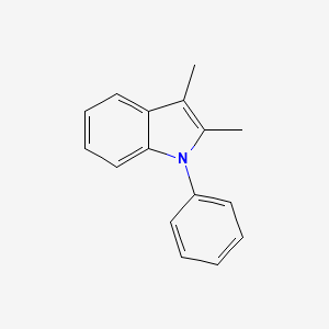 molecular formula C16H15N B8798743 2,3-Dimethyl-1-phenylindole 