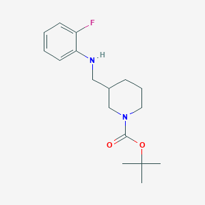 Tert-butyl 3-[(2-fluoroanilino)methyl]piperidine-1-carboxylate
