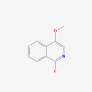 molecular formula C10H8FNO B8798779 1-Fluoro-4-methoxyisoquinoline 