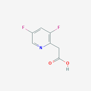 molecular formula C7H5F2NO2 B8798803 2-(3,5-Difluoropyridin-2-yl)acetic acid 