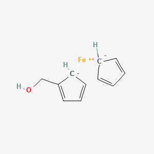 molecular formula C11H12FeO B8798815 Ferrocene, (hydroxymethyl)-(9CI) 