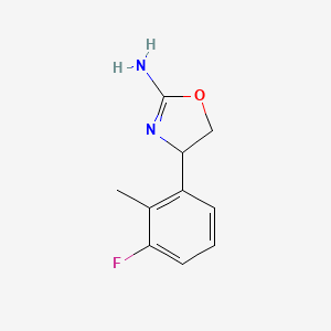 molecular formula C10H11FN2O B8798818 4-(3-Fluoro-2-methylphenyl)-4,5-dihydrooxazol-2-amine 