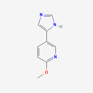 5-(1H-imidazol-5-yl)-2-methoxypyridine