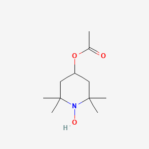 molecular formula C11H21NO3 B8798836 1-Hydroxy-2,2,6,6-tetramethyl-4-piperidyl acetate 