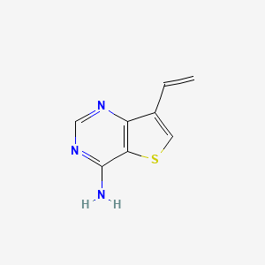 molecular formula C8H7N3S B8798840 7-Vinylthieno[3,2-d]pyrimidin-4-amine 