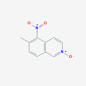 molecular formula C10H8N2O3 B8798912 Isoquinoline, 6-methyl-5-nitro-, 2-oxide 