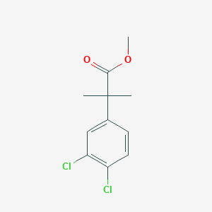 molecular formula C11H12Cl2O2 B8798920 Methyl 2-(3,4-dichlorophenyl)-2-methylpropanoate 