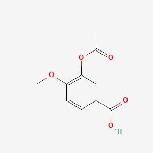 molecular formula C10H10O5 B8798927 3-acetyloxy-4-methoxybenzoic acid CAS No. 60444-56-6