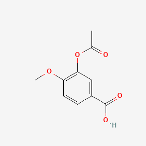 molecular formula C10H10O5 B8798927 3-(Acetyloxy)-4-methoxybenzoic acid CAS No. 60444-56-6