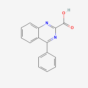 molecular formula C15H10N2O2 B8798943 4-Phenylquinazoline-2-carboxylic acid CAS No. 89242-54-6