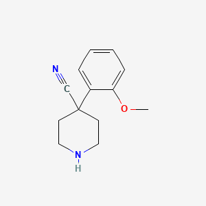 molecular formula C13H16N2O B8798948 4-(2-Methoxyphenyl)piperidine-4-carbonitrile CAS No. 693773-01-2