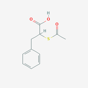 molecular formula C11H12O3S B8798980 (S)-2-Acetylthio-3-phenylpropionic Acid 