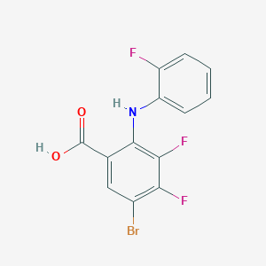 5-Bromo-3,4-difluoro-2-((2-fluorophenyl)amino)benzoic acid