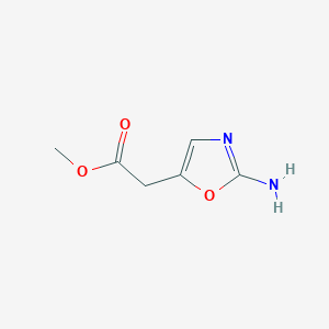 molecular formula C6H8N2O3 B8799008 Methyl (2-amino-1,3-oxazol-5-YL)acetate 