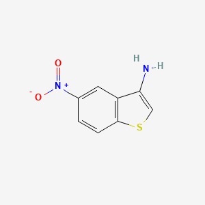 molecular formula C8H6N2O2S B8799107 5-Nitrobenzo[b]thiophen-3-amine 