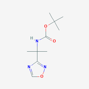 tert-butyl N-[2-(1,2,4-oxadiazol-3-yl)propan-2-yl]carbamate