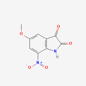 molecular formula C9H6N2O5 B8799157 5-methoxy-7-nitro-1H-indole-2,3-dione 