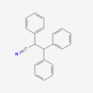 molecular formula C21H17N B8799166 2,3,3-Triphenylpropanenitrile CAS No. 5350-66-3