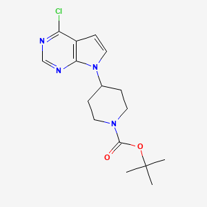 tert-butyl 4-(4-chloro-7H-pyrrolo[2,3-d]pyrimidin-7-yl)piperidine-1-carboxylate