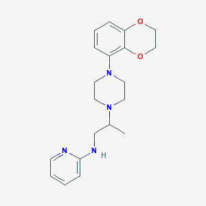 molecular formula C20H26N4O2 B8799190 N-(2-(4-(2,3-Dihydrobenzo[b][1,4]dioxin-5-yl)piperazin-1-yl)propyl)pyridin-2-amine CAS No. 187795-98-8