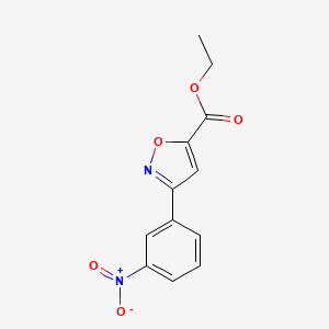 Ethyl 3-(3-nitrophenyl)-1,2-oxazole-5-carboxylate