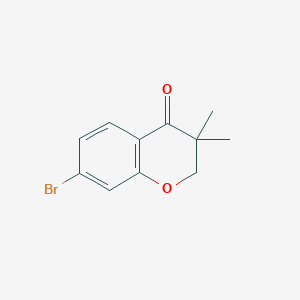 molecular formula C11H11BrO2 B8799222 7-Bromo-3,3-dimethylchroman-4-one 