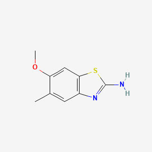 molecular formula C9H10N2OS B8799232 2-Amino-6-methoxy-5-methylbenzothiazole 