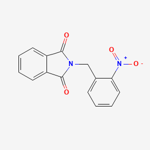 molecular formula C15H10N2O4 B8799234 2-(2-nitrobenzyl)isoindoline-1,3-dione CAS No. 35970-03-7