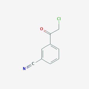 molecular formula C9H6ClNO B8799254 3-(2-Chloroacetyl)benzonitrile CAS No. 76597-77-8