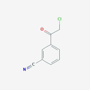 molecular formula C9H6ClNO B8799254 3-(Chloroacetyl)benzonitrile CAS No. 76597-77-8
