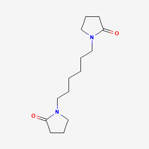 molecular formula C14H24N2O2 B8799269 1,1'-Hexamethylenebis(pyrrolidin-2-one) CAS No. 34751-43-4