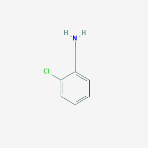 molecular formula C9H12ClN B8799277 2-(2-Chlorophenyl)propan-2-amine 