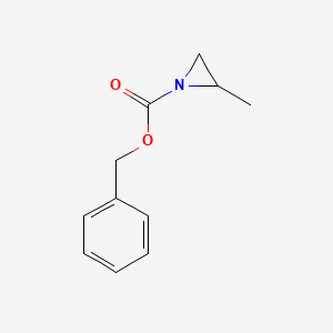 molecular formula C11H13NO2 B8799342 Benzyl 2-methylaziridine-1-carboxylate 