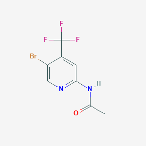 molecular formula C8H6BrF3N2O B8799351 N-(5-Bromo-4-(trifluoromethyl)pyridin-2-yl)acetamide CAS No. 1370351-46-4