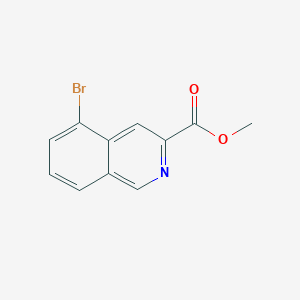 molecular formula C11H8BrNO2 B8799402 Methyl 5-bromoisoquinoline-3-carboxylate 